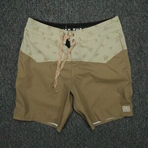 Howler Brothers Board‎ Shorts Mens 28 Brown Tan Los Vaqueros Swim Hybrid